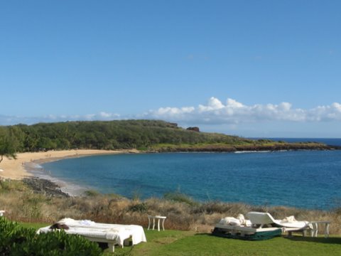 View of the bay from the Four Seasons